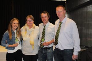 June Young Good Sportsperson Award - Meikaela Milne (A Women Recipient), June Young, Craig Schulz (A Men Recipient) and Brad Fairey 