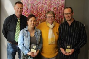 June Young Good Sportsperson Awards: Brad Fairey, Holly Stanley (Winner), June Young & Sam Horn (Winner).