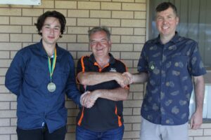 B Men: Andrew "Raj" Pomeroy (Brian Ivkovic Medal), Brian Ivkovic (Life Member) & Michael Grope (Coach). Best Team Player - Ben Stevens & Coaches Award - Ben Schmidt both absent.