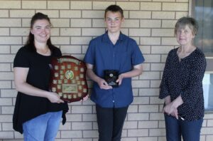 Danny Van Der Biezen Junior Clubperson Award (left to right): Bec Carter, Aidan Harper & Dianne Hunter.