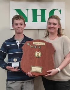 Danny Van Der Biezen Junior Club Person of the Year Award Jake Riebke, Bec Carter
