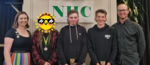 U14 Courtney Ribbons Coach, Georgia Schmidt B & F, Euan Saegenschnitter Best Team Player, Ryley Horn Most Valuable Player, Sam Horn Coach