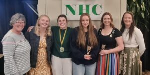 B Grade Women Marie Waechter Life Member, Jess Harper Coach, Tasma Wells-Sidler B & F, Oriel Gallasch Rising Star, Courtney Ribbons Coaches Award, Carly Monaghan Coach